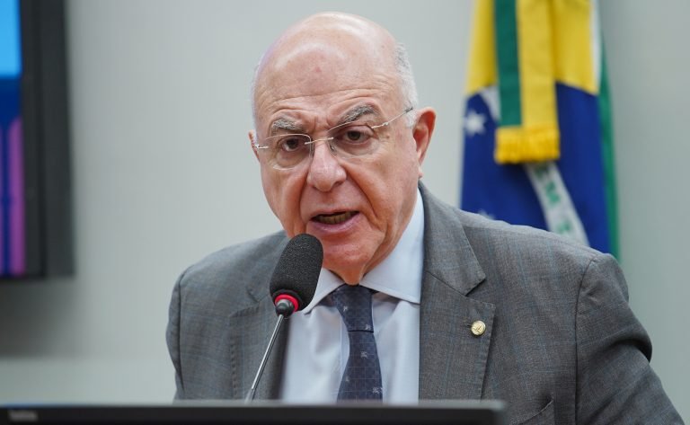 Arnaldo Jardim fala durante reunião na Câmara