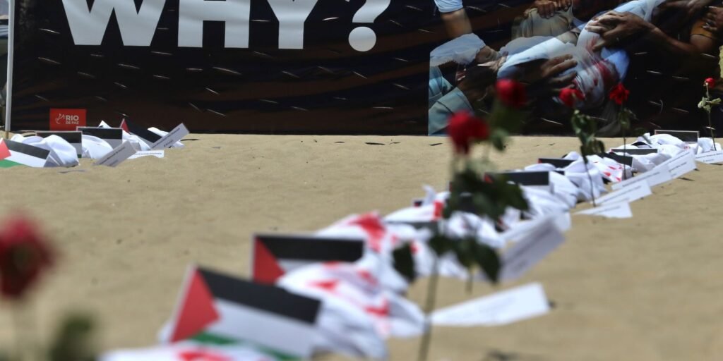 Rio de Paz protesta contra a morte de crianças palestinas em Gaza