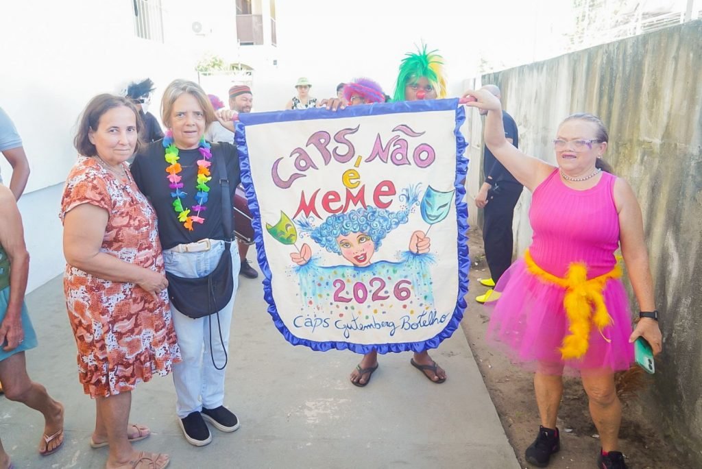 Carnaval nos Caps de João Pessoa reforça respeito e combate ao estigma na saúde mental