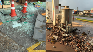 Criminosos explodem cofre de posto de combustíveis e causam prejuízo durante a madrugada em João Pessoa