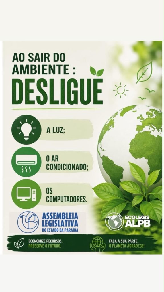 Ecolegis inicia campanha de conscientização para economia de energia na CasaLegislativa