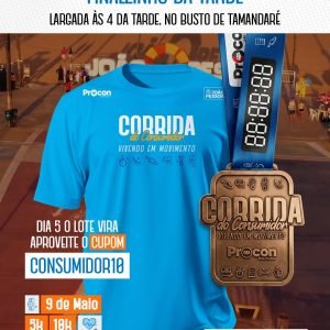 Show de pagode encerra Corrida do Consumidor em Tambaú; inscrição para o evento termina nesta terça-feira