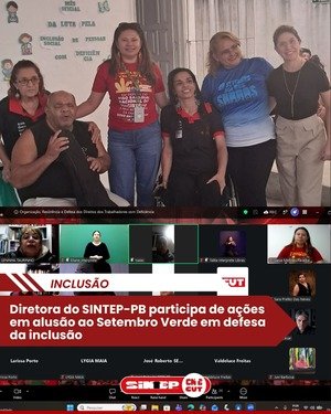 Coletivo de Trabalhadores e Trabalhadoras com Deficiência do SINTEP reforça a luta por direitos das pessoas com deficiência