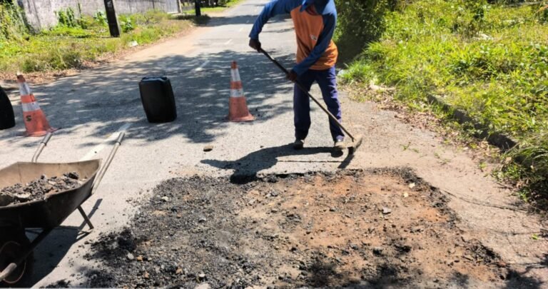Seinfra segue com a Operação tapa-buraco em 38 bairros da Capital