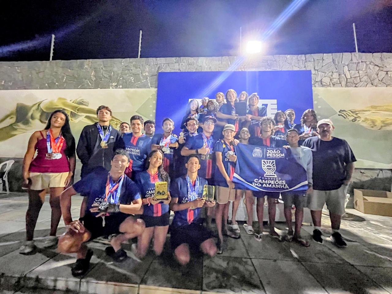 ‘Campeões do Amanhã’ conquista 66 medalhas e termina em 3º lugar geral no Paraibano de Natação